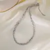 Joyería de Acero de Titanio Dongguan, Cadena de Doble Capa Estilo Hip-Hop Europeo y Americano Exagerada y Personalizada, Pulsera que No se Desvanece para Mujeres, Moderna para el Viaje Diario
