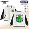 Ropa de Minecraft Chaqueta para Niños Otoño Chaqueta de Béisbol de Otoño para Niños Chaqueta Elegante para Niños Prenda Infantil de Moda