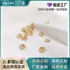 Hilo Trenzado de Relleno de Oro de 14K que Conserva el Color, Espaciadores de Rueda de Viento y Fuego, Cuentas Espaciadoras para Pulsera, Accesorios de Joyería para Pulseras Hechas a Mano DIY