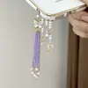 Nueva Cadena para Teléfono de Mariposa con Cuentas de Dopamina Estilo Chino, Alto Valor, Diseño de Hada de Nicho, Versátil, Accesorio de Bolso de Gama Alta