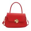 Bolsa carteiro retrô de design exclusivo 2023 nova moda de inverno bolsa feminina bolsa de ombro de cor sólida da moda bolsa de mão feminina bolsa