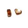 Pendientes Cuadrados Retro Franceses de Ámbar Carey para Mujer, de Alta Gama, Elegantes, Diseño Único, Modernos