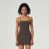 Vestido Deportivo Anti-rozaduras con Almohadilla en el Pecho, Espalda Descubierta Hermosa con Tira para Actividades al Aire Libre, Golf, Yoga, Tenis para Mujer