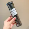 Marrom leite Alta Elástico Durável Faixa de Borracha Simples Elegante Faixa de Cabelo Corda de Cabelo 2025 Nova Corda de Cabelo de Couro