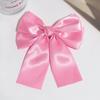 Moda Transfronteriza Retro Simple Horquilla Cinta de Tela Lazo Clip Pico de Pato Accesorios para el Cabello de Satén de Alta Gama Clip