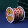 Rollos Pequeños de Hilo Teñido para Accesorios DIY, Materiales de Cuerda Hechos a Mano, Cuerda Tejida a Mano, Borlas de Seda de Hielo de Nylon, Hilo Multicolor