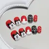 Uñas Postizas Usables para Niños, Uñas Postizas Cortas Usables, Parches de Uñas Postizas Removibles de Alta Gama, Manicura Fresca Pequeña al por Mayor