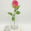 Decoração de Cena de Casamento Rosa Queimada Flores de Corredor Buquê de Mão Adereços para Fotografia ao Ar Livre Flores Flores de Seda Feitas à Mão