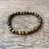 Pulsera Popular Transfronteriza Temu Xiyin Tk con Cuentas Hecha de Aventurina Verde Ojo de Tigre Pulsera Elástica Hecha a Mano