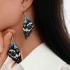 Pendientes de Madera Ecológicos de Moda Europeos y Americanos de Venta Caliente Transfronterizos Pendientes de Ala de Mariposa Coloridos Personalizados Pendientes Transfronterizos