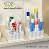Suporte de armazenamento de amostras de pomada de silicone, para uso doméstico, organizador de mesa para pomadas em formato de tubo, suporte de armazenamento de amostras cosméticas