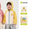 Ropa exterior para bebé de Dudu, ropa de otoño para niños, sudadera con capucha para niños, ropa nueva de otoño e invierno 2026 para niñas, polar