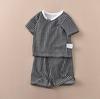 Conjunto infantil de shorts e camiseta de manga curta para meninos e meninas, roupa de casa, algodão com amônia, solto, popular, Songyou xisongwu, exportação para o Japão A