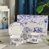 Suministro Directo Transfronterizo Serie Ruyi Tigre Familia D Taza y Platillo de Café Juego de Té de la Tarde Estilo Europeo Taza de Té Negro 2 Tazas 2 Platos Caja de Regalo