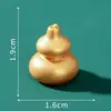 Paisaje en Miniatura Bol de la Fortuna de Año Nuevo Bolsa de la Suerte Barra de Oro Artesanías de Resina Accesorios Decorativos DIY Pequeños Adornos Dorados