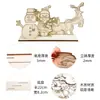 Enfeites de Mesa de Madeira Tridimensionais de Natal DIY Destacáveis Presentes Criativos Suprimentos para Decoração de Festa de Natal Adereços