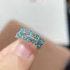Hebilla de oreja de apatita natural de alta calidad, tamaño de la piedra principal de apatita de alta calidad: Plata de ley 925 chapada en oro blanco 3*3 mm