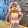 Chaveiro Pingente Urso Violento de Desenho Animado em Resina Pingente de Bolsa para Casal Cordão de Chave de Carro Pingente de Celular Pequeno Presente