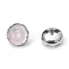 F136 Titanio Borde Serrado Piedra Ojo de Gato Tachuelas Planas para Oreja Tachuelas para Labio G23 Aleación de Titanio Joyería para Piercing Tachuelas para Cartílago de Oreja Tachuelas para Lengua