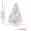 Decoraciones colgantes coloridas de estrellas y copos de nieve para fiestas de cumpleaños infantiles y Navidad, adornos colgantes tridimensionales, decoraciones colgantes transparentes de película de neón.