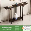 Nueva mesa consola estilo chino mesa de entrada mueble de recibidor de madera maciza minimalista moderno mesa auxiliar vista final de pasillo extremadamente estrecho
