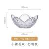 Tigela de Flor Phnom Penh Criativa em Estilo Japonês Prato Colorido de Flor de Cerejeira Tigela de Vidro Transparente com Padrão Martelado Tigela de Frutas Doméstica Prato de Frutas Louça