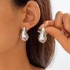 Joyería Transfronteriza Europea y Americana, Pendientes Metálicos Geométricos de Diseñador, Pendientes Rayados Versátiles Vintage, Pendientes Geométricos de Lujo Ligero