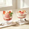 Vaso de Postre Flor Begonia Celebridad de Internet Tazón de Helado Creativo Fruta Nido de Pájaro Taza Retro Tazón de Helado Yogur