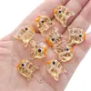 18*15 Cuentas de Vidrio de Peces Rayados Accesorios para Joyería Hecha a Mano DIY Cuentas Sueltas Wholesale Collar Cadena para Teléfono Móvil Accesorios para el Cabello Colgante para Coche