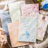 Día Hermoso Material Flores de Papel Ramas en Flor Serie Patrón Vintage Textura Material para Diario 30 Hojas Incluidas 6 Diseños