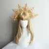 DIY Lolita Coroa de Sol Dourada e Prateada Adereço de Cabeça Gótico Foto Adereços de Coroa para Foto Pacote de Material para Adereço de Cabeça