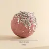 Decoración navideña transfronteriza nueva bola de espuma escaparate de ventana caucho de alta calidad bola de Navidad rosa adorno para árbol de Navidad