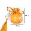 Sachês de Fragrância Criativos Tradicionais Estilo Chinês, Sacos Vazios Atacado, Sachês para Atrações Turísticas, Acessórios Hanfu, Bolsas Redondas de Fragrância com Bênçãos com o Caractere''