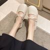 Mary Jane de boca baja, cómodas y combinables, zapatos de mujer de primavera, nuevos, suaves, de una sola capa, planos con falda, zapatos tipo frijol.