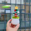 Nuevo Árbol de Navidad Hecho a Mano Transfronterizo, Planta Mini en Maceta, Adorno de Escritorio Mini Tejido con Hilo, Regalo de Navidad