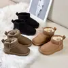Botas de Nieve de Invierno para Niños 2026, Zapatos de Algodón Bajos sin Cordones para Niños y Niñas, Zapatos Cálidos Engrosados para Niños Mayores