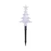 Luz LED Exterior Solar de Cinco Puntas Copo de Nieve Árbol de Navidad Campana Impermeable Lámpara de Césped Luces de Decoración de Jardín