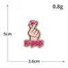 Insignias Premium Bordadas por Computadora para Comercio Exterior Transfronterizo, Parches Bordados Temáticos de Gestos, Accesorios para Ropa, Parches para Reparación de Agujeros DIY