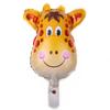 Globo de aluminio con forma de cabeza de animal de dibujos animados, decoración para fiesta de festival, juguete, mercado nocturno, escanear código para regalo, venta al por mayor