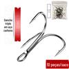 Anzol Triplo para Isca, Anzol Âncora de Três Garras, Anzol Pequeno de Agulha para Pesca de Carpa Prateada e Carpa Cabeçuda, Anzol de Peixe com Farpa, Anzol para Isca Artificial, Anzol Borboleta com Farpa para Bagre