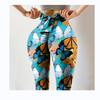 Pantalones de Yoga XY607 para Mujer de Primavera y Verano con Estampado Multicolor, Levanta Caderas, Antiarrugas, Ajustados, Cintura Alta, Alta Elasticidad, Lazo
