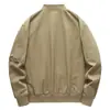 Chaqueta de Otoño Nueva para Hombre Ajuste Casual Juvenil Cálida con Cremallera Algodón Chaqueta 2207Jp