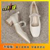 Zapatos de Tacón Alto Mary Jane Cuadrados, Elegantes de Hada, Usables Diariamente, Zapatos de Boda, Zapatos para Dama de Honor, Zapatos de Banquete, Zapatos Franceses de Tacón