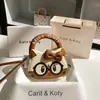 Bolsa Redonda Pequeña de Caricatura Linda de Cara Tendencia de Nicho Dropshipping Nuevo Estilo Otoño e Invierno Bolso Cruzado de Gama Alta Venta al por Mayor