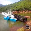 Henan Qingtianhe barco de pesca de lixo totalmente hidráulico equipamento de pesca de lixo doméstico barco de pesca de lixo na superfície da água