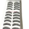 018 Pestañas postizas semi-hechas a mano de Taiwán, desordenadas naturalmente, para maquillaje nude cruzado, fábrica de pestañas al por mayor, 10 pares