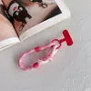 Cordão de Celular Dopamina Curto Colorido com Bloqueio de Cor Pulseira de Pulso Grossa Tecida Manual Anti-Queda Chaveiro Pequeno Pingente Tira para Pendurar