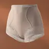 Pantaletas de encaje con paneles, cintura media-alta, control de abdomen para mujer, faja postparto, entrepierna de algodón, transpirables, cómodas, calzones que abrazan la cadera para mujer