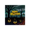 Banner de Porta de Garagem Halloween Amazon Transfronteiriço Decoração de Festa de Halloween Tecido de Fundo Atmosfera Tapeçaria