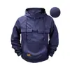 Sudadera con capucha de trabajo europea para hombre de talla europea, top casual liso para hombre, ropa deportiva para hombre